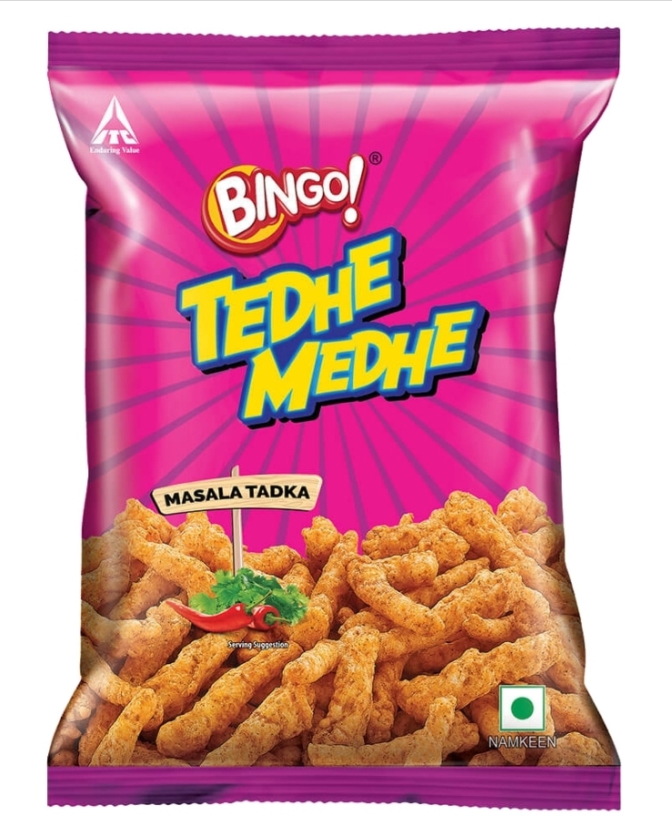 Bingo Tedhe Medhe Masala Tadka 75 g