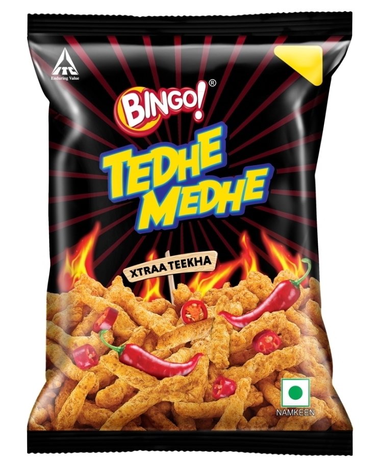 Bingo Tedhe Medhe Xtraa Teekha 75 g
