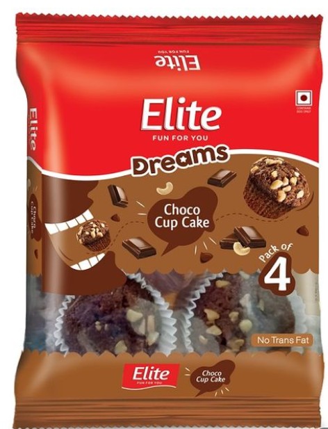 Elite Dreams Cup Cake - Choco, 90g (Set of 4)