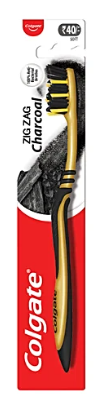 Colgate ZigZag Charcoal Medium Toothbrush