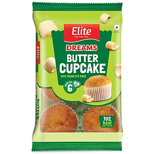 Elite Dreams Butter Cupcake, 170 g (Pack of 6)