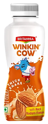 Britannia Winkin Cow Badam Milkshake - 180 ml-NAT