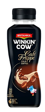 Britannia Winkin Cow Cold Coffee - Café Frappe, 180 ML-NAT